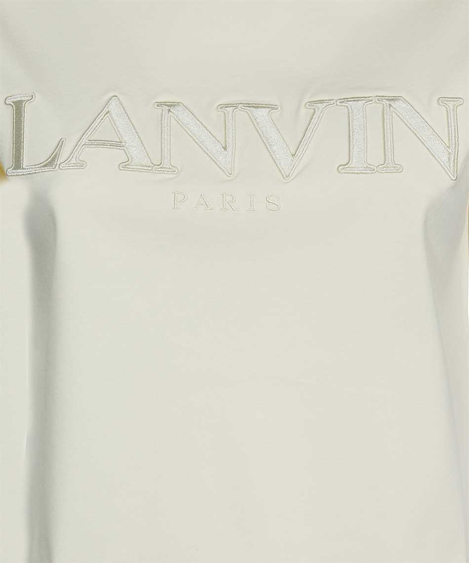 Lanvin T-shirt With Round Neck And Short Sleeves In White