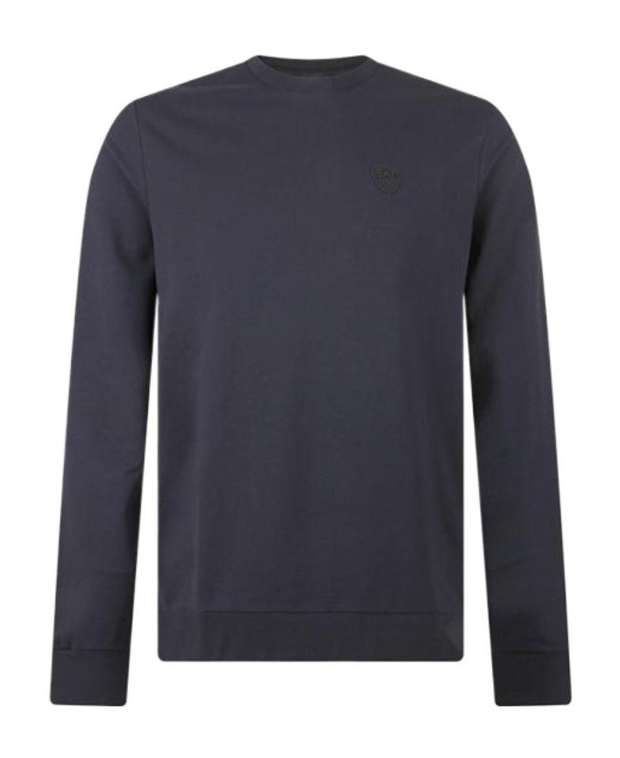 Ea7 Logo Patch Sweater In Black