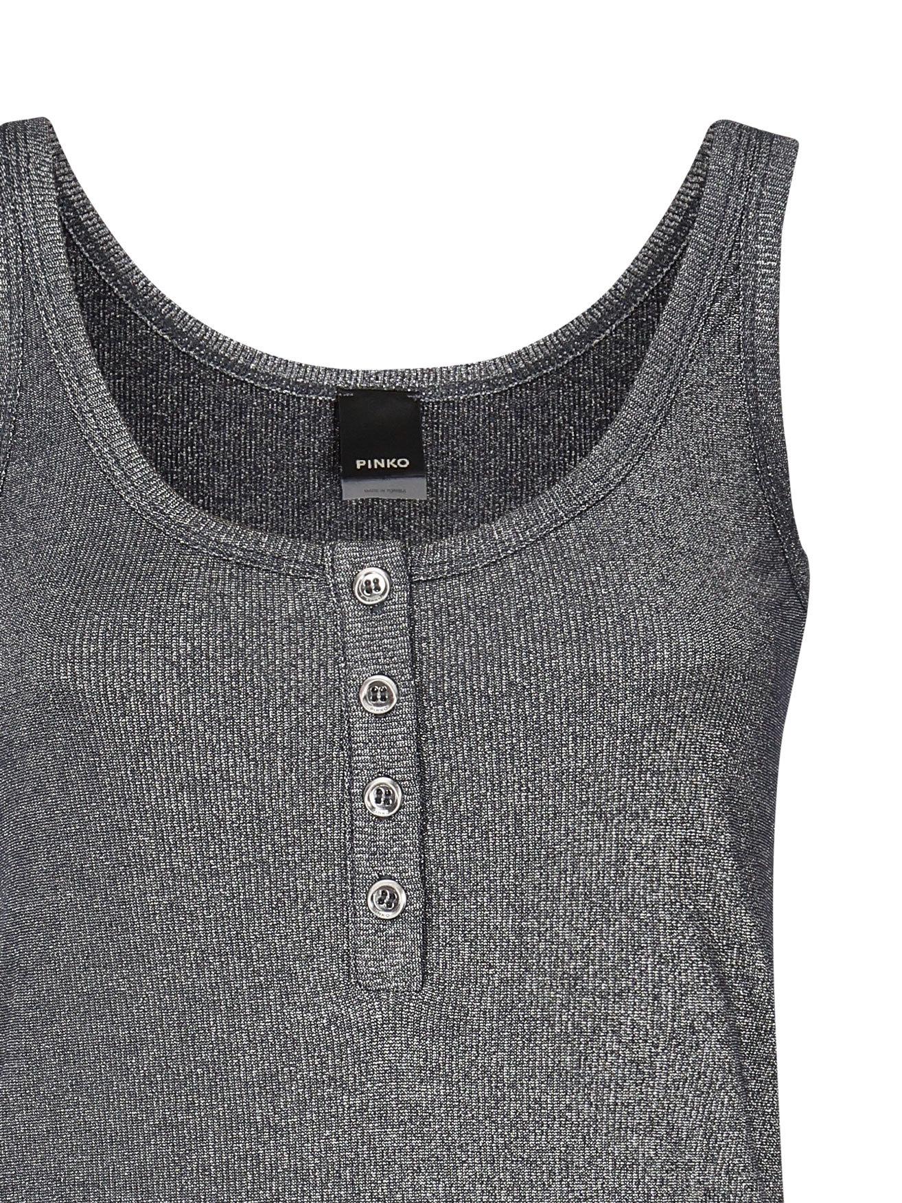 Pinko Sleeveless Vest In Gray