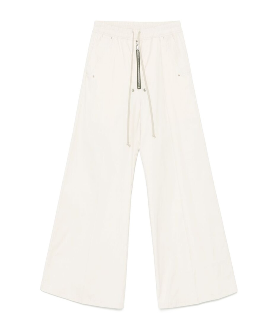 Rick Owens Zippered Casual Pants In White