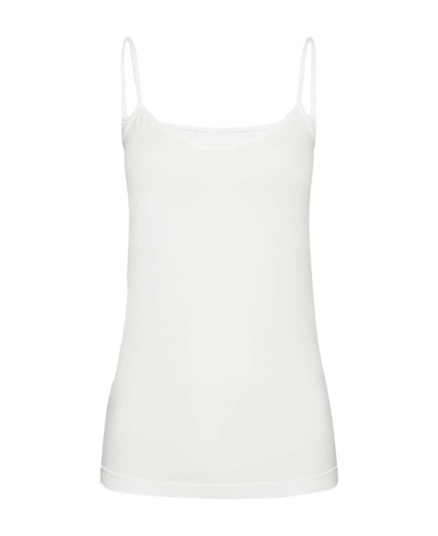 Wolford Aurora Hawaii White Jersey Camisole Top In White