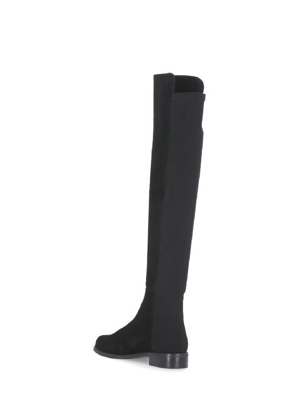 Stuart Weitzman Round-headed Boots In Black