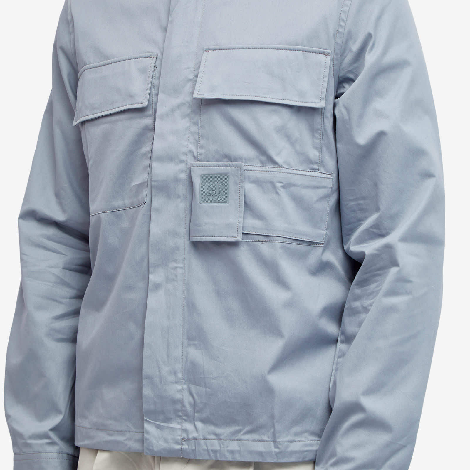 C.p. Company Long-sleeved Casual Jacket In Blue