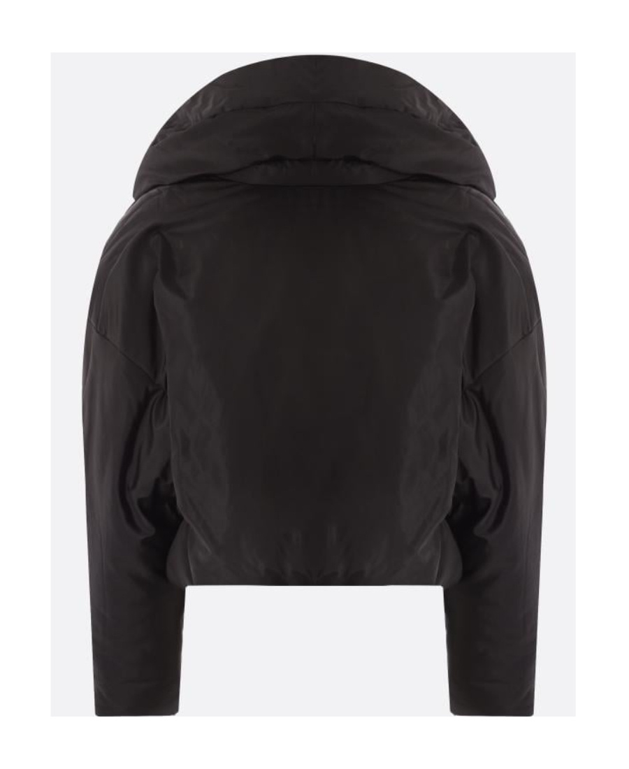 Saint Laurent Shawl-lapel Silk Oversized Jacket In Black