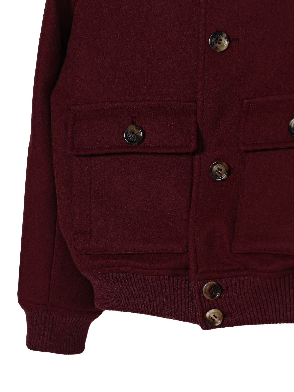 Brunello Cucinelli Long-sleeved Casual Jacket In Burgundy