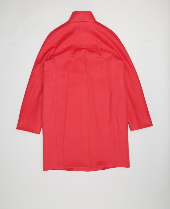 Max Mara Logo Long-sleeved Coat In Red