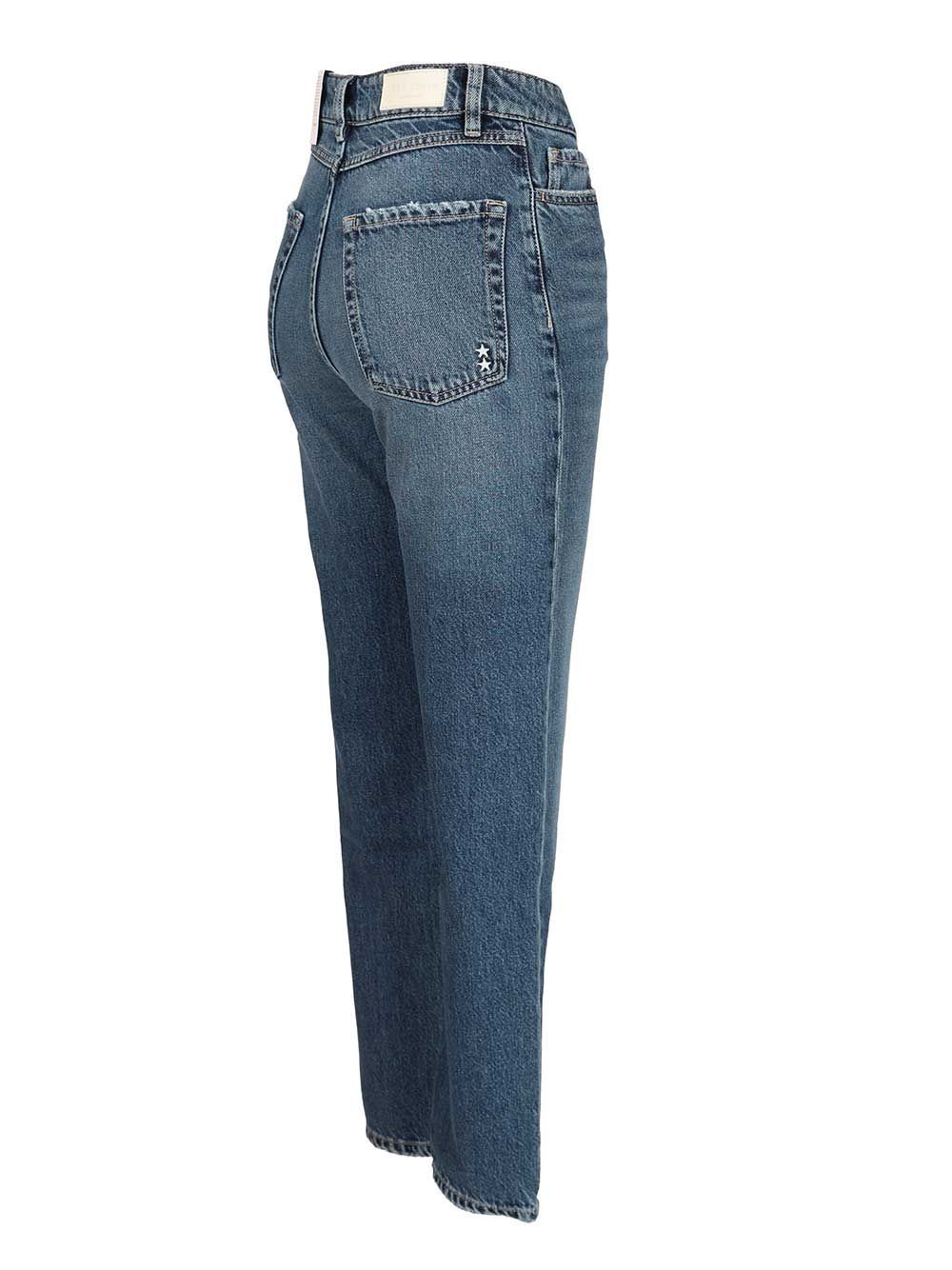 Icon Denim Denim Trousers With Belt Loops In Brown