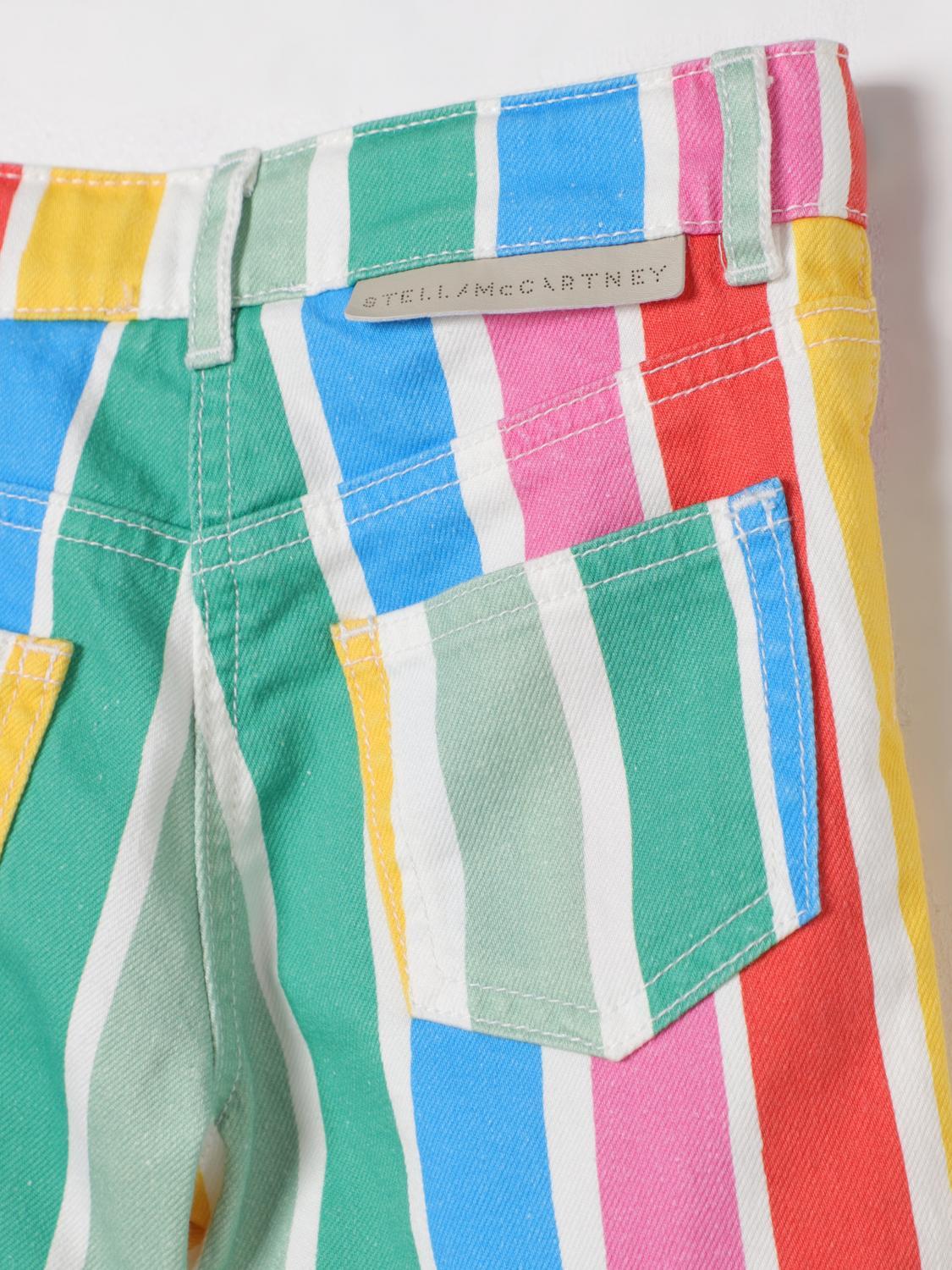 Stella Mccartney Striped Shorts In Multicolor