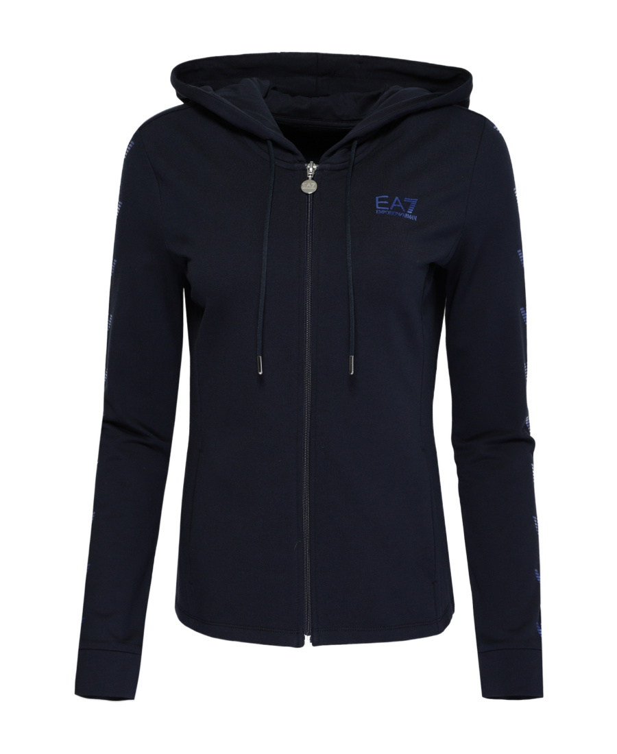 Ea7 Logo And Hat Casual Jacket In Black