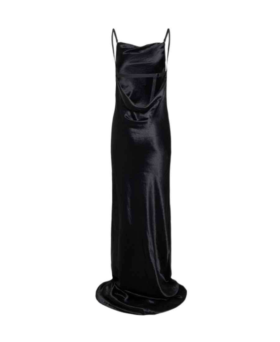 Ann Demeulemeester Double Shoulder Dress Dress In Black