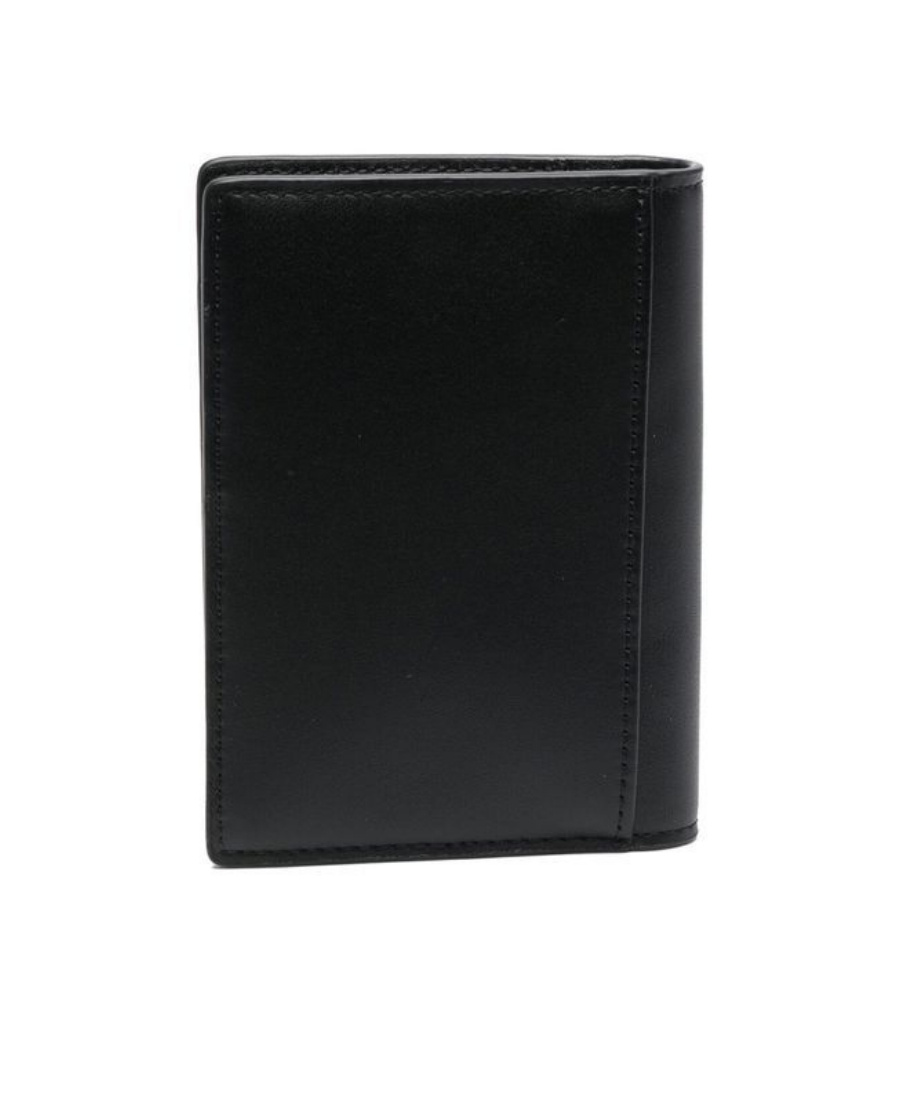 Kenzo Logo Patch Bi-fold Wallet In Black