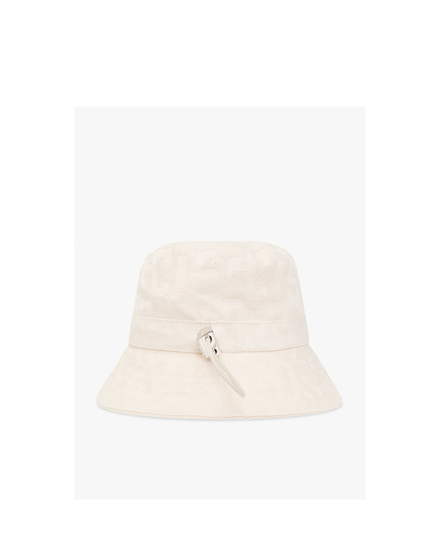 Gcds Logo-plaque Bucket Hat In White