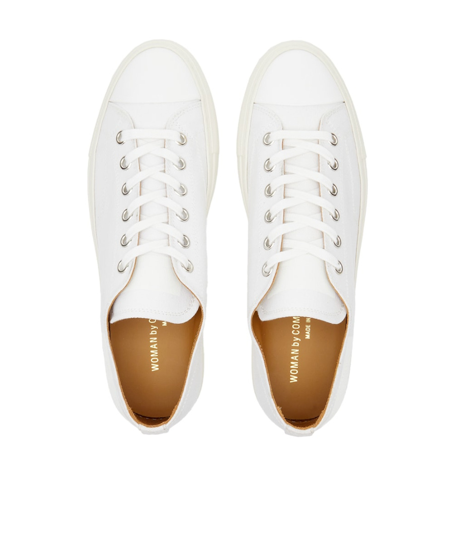 Common Projects Logo-lacing Low-cut Casual Sneakers In White