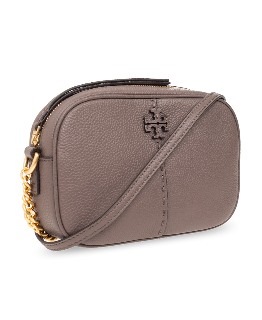 Tory Burch Mcgraw Camera Shoulder Bag In Gray