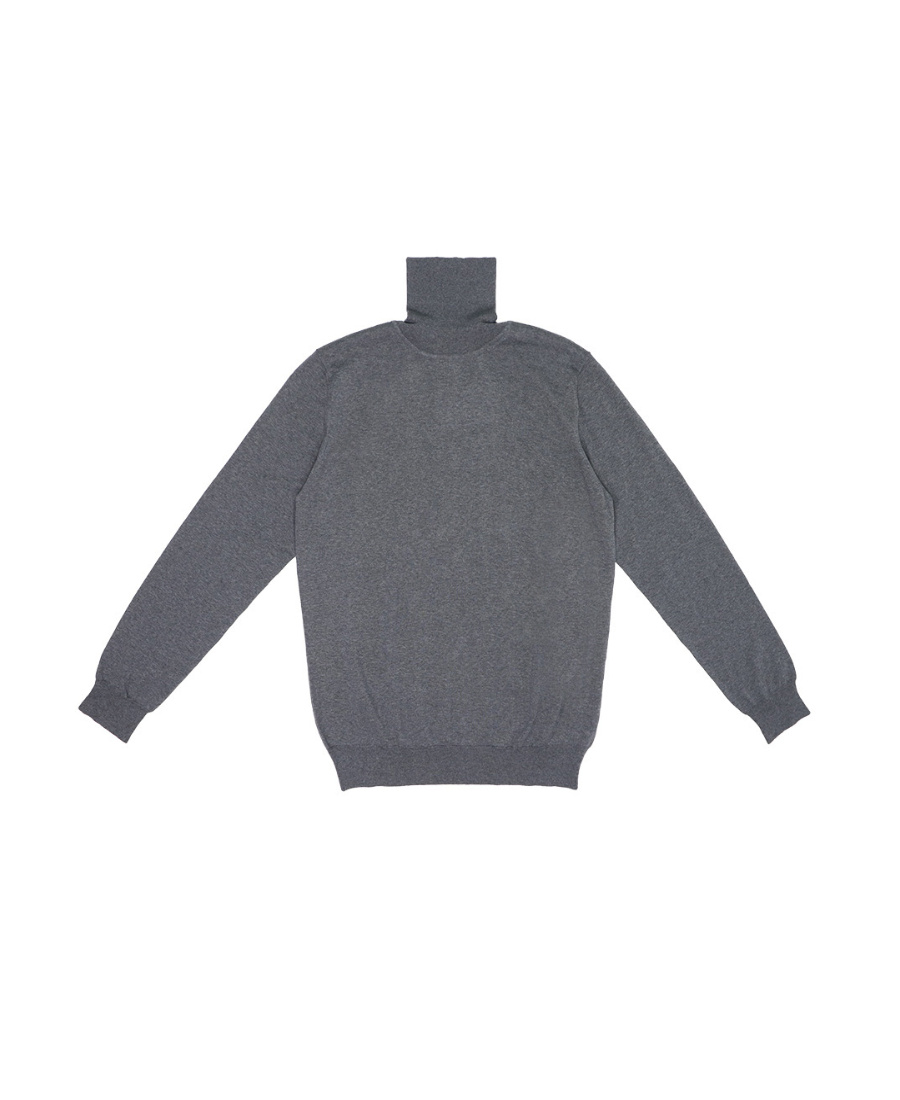 Ferragamo High-necked Sweater In Gray