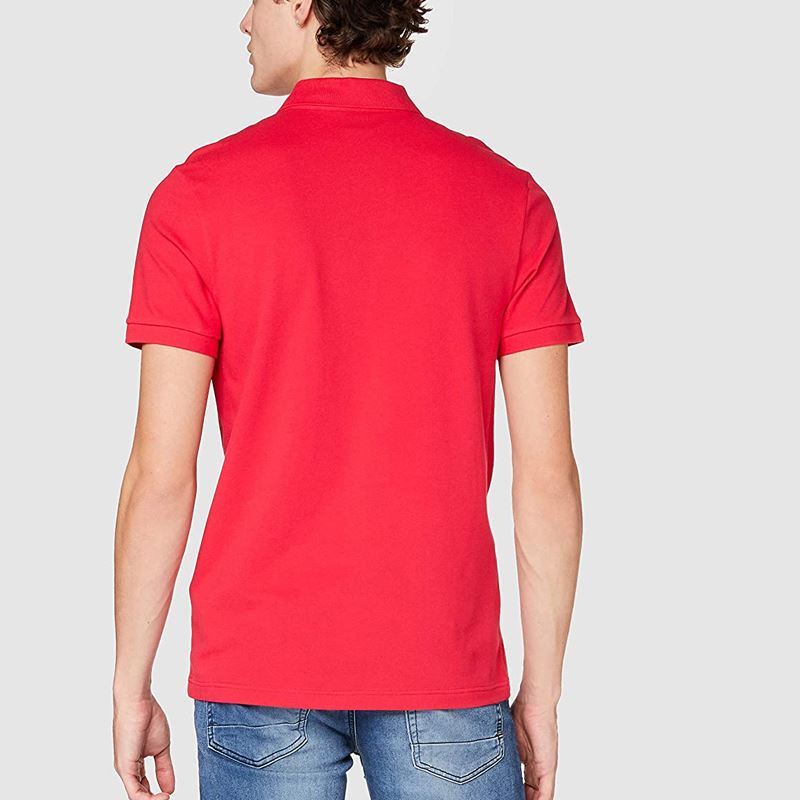 Hugo Boss Logo Short-sleeved Polo Shirt In Red