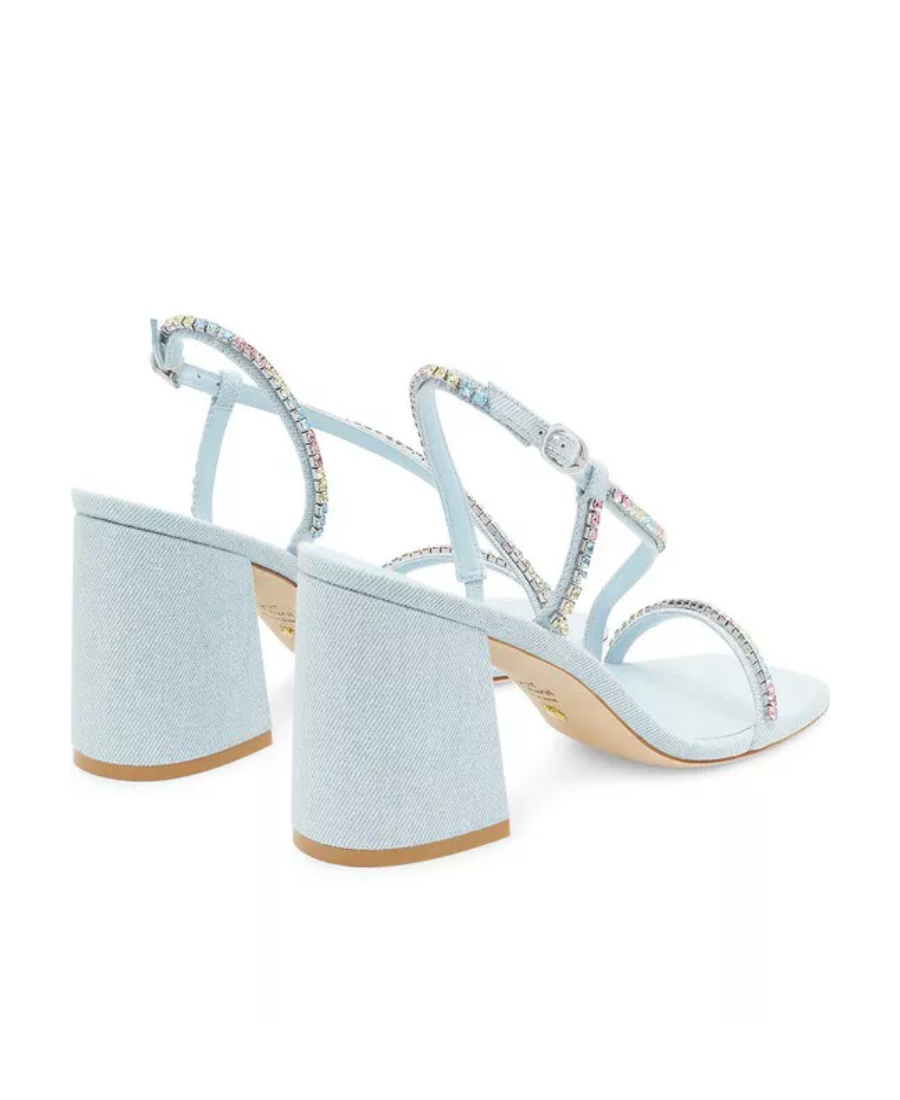 Stuart Weitzman Square-headed Sandals In White