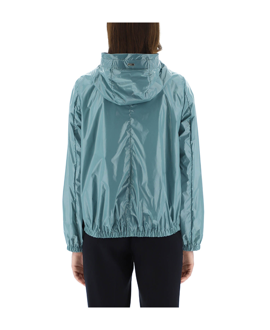 Herno Zip-front Hooded Jacket In Blue