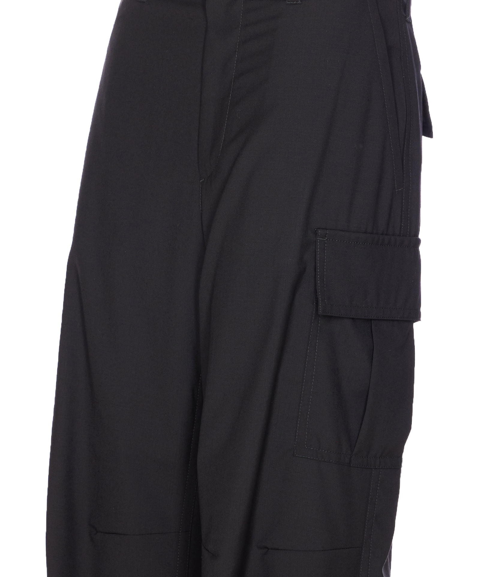 Bottega Veneta Belt Loop Casual Pants In Black