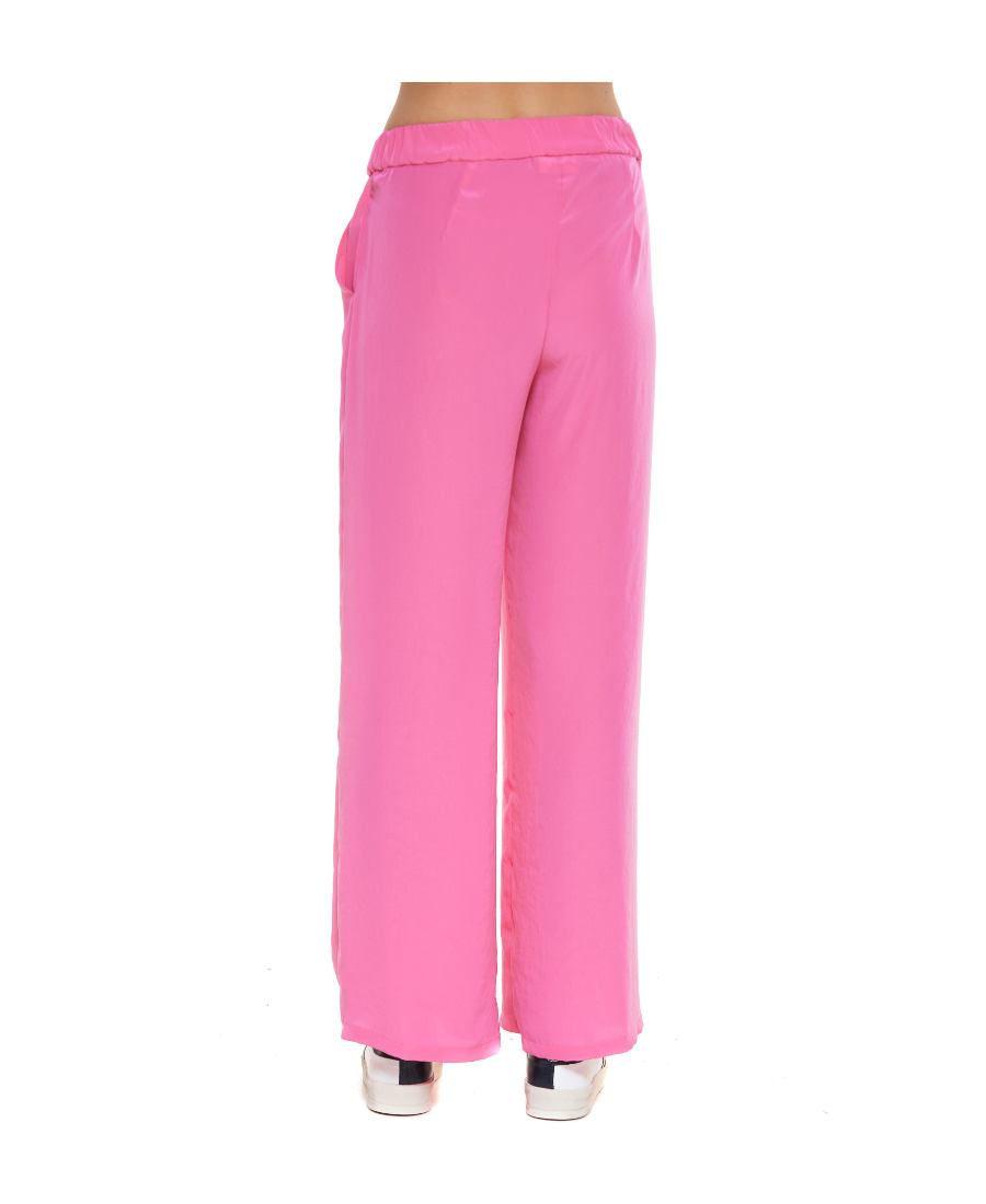 P.a.r.o.s.h High-rise Wide-leg Trousers In Pink