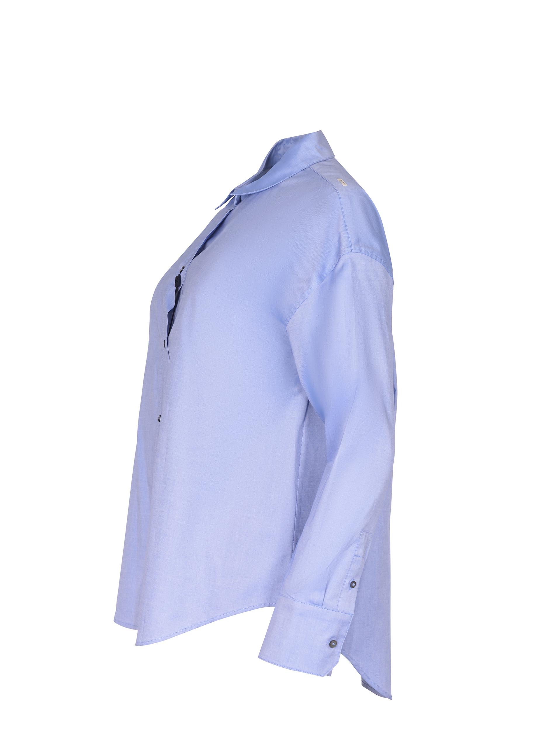 Max Mara 's  Ateneo Long-sleeved Shirt In Blue