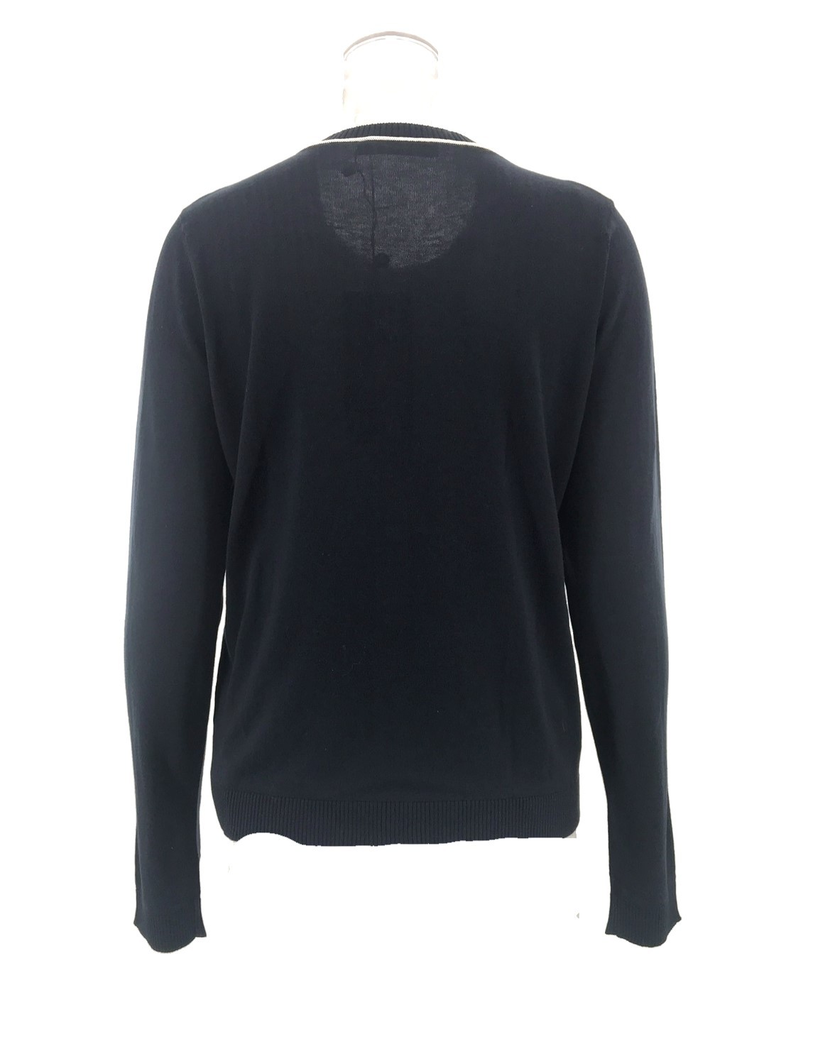Weekend Max Mara Long-sleeved Knitted Cardigan In Black