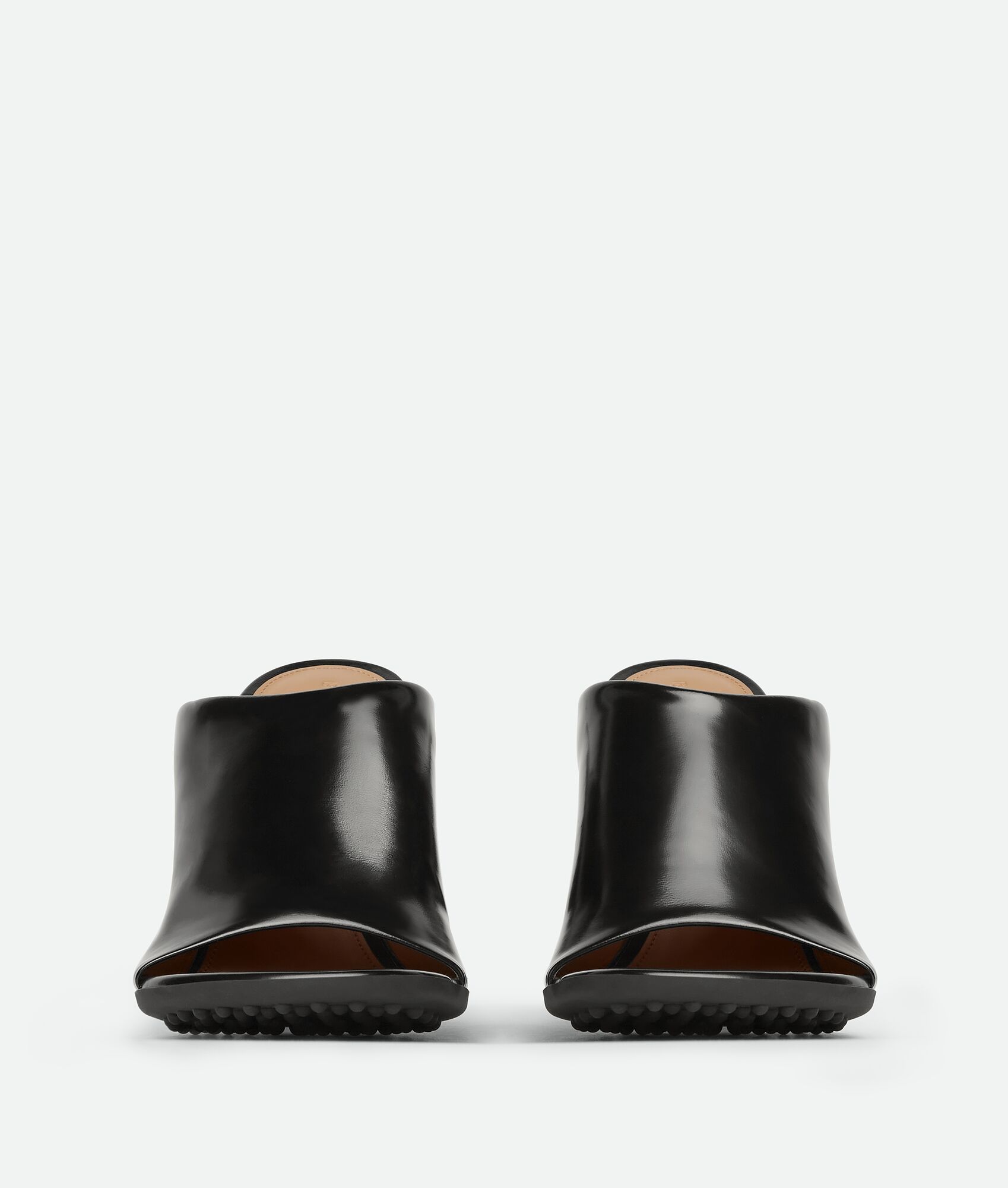 Bottega Veneta Black Atomic Heeled Sandals In Black