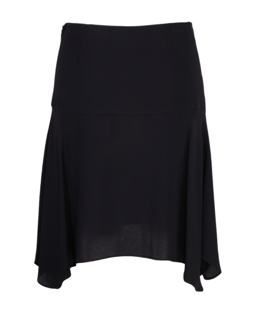 Stella Mccartney Reverse Asymmetric High Waist Skirt In Blue