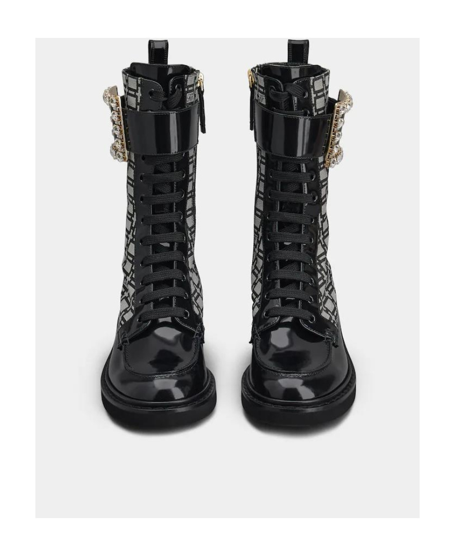 Roger Vivier Clasp Short Boots In Black