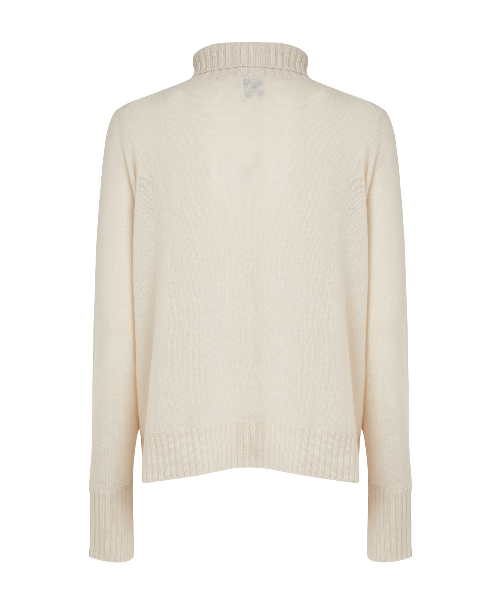 Allude Cashmere High Neck Pull In White