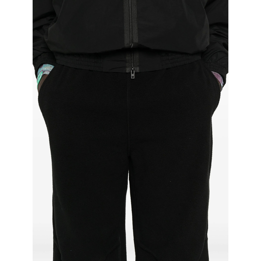 Mm6 Maison Margiela Elastic Waist Casual Pants In Black