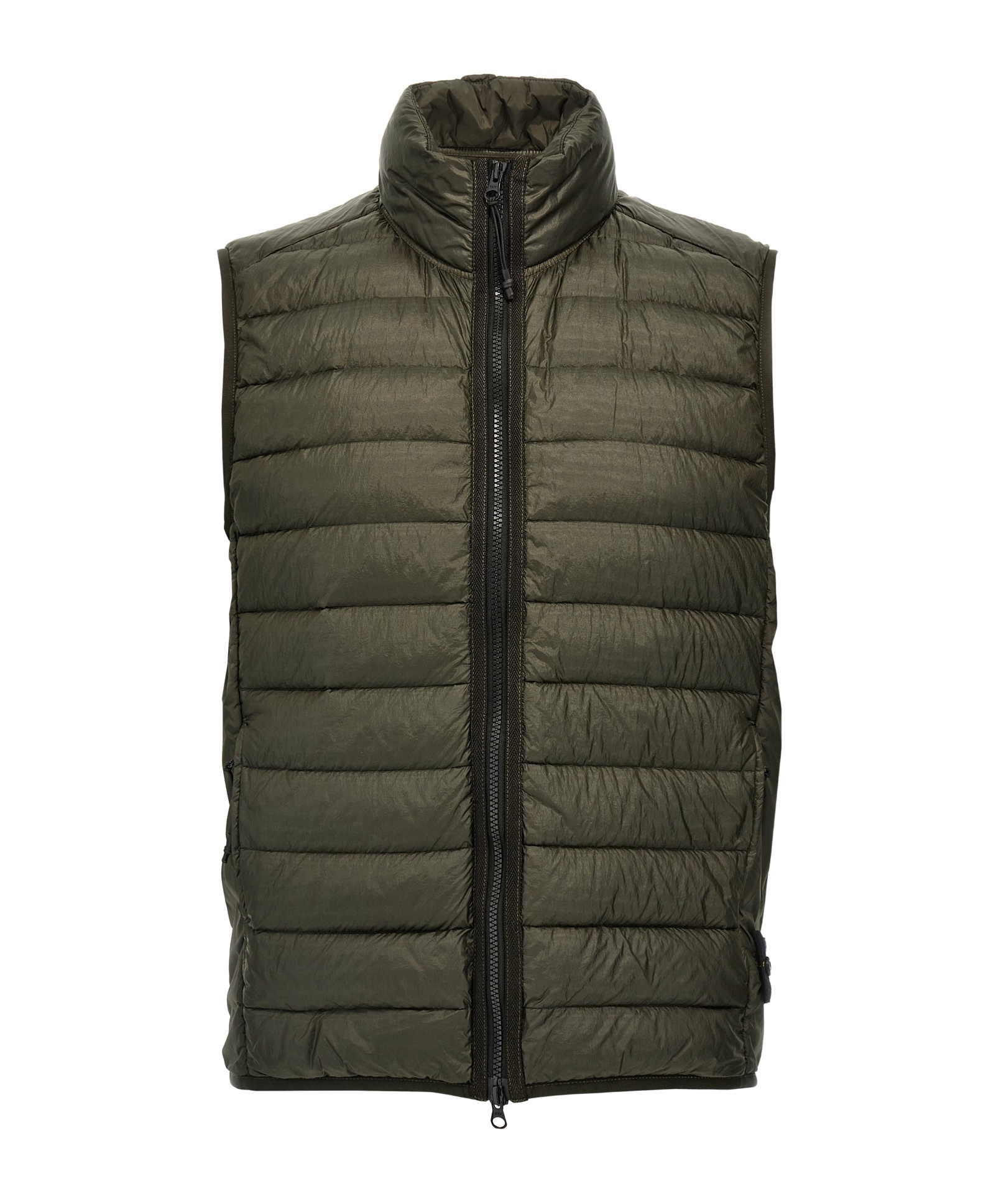 Shop Stone Island Compass Badge Gilet In Green