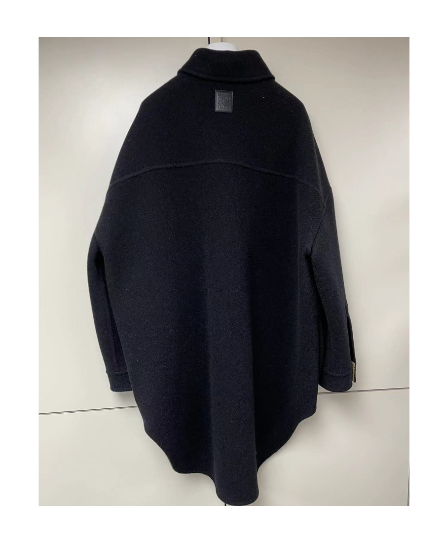 Loewe Large Profile Wool Jacket In Black