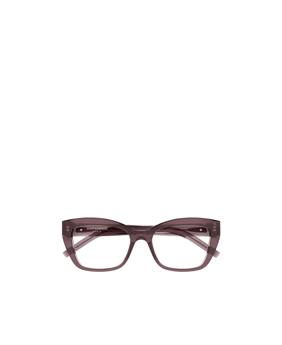 Saint Laurent Cat-eye Frame Glasses In Gray