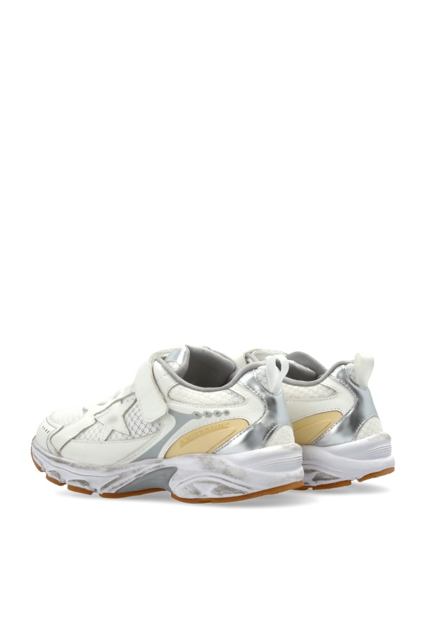 Golden Goose Round-toe Low-top Sneakers In White