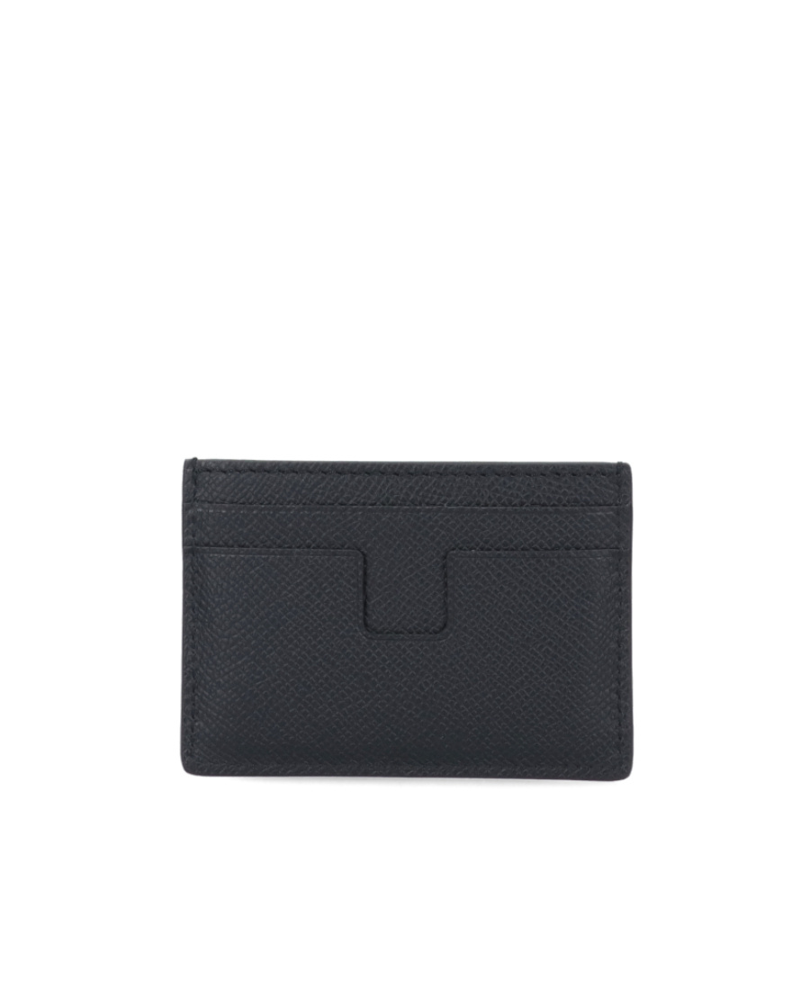 Tom Ford Grained Leather Small Classic Card Holder Accessories In Black