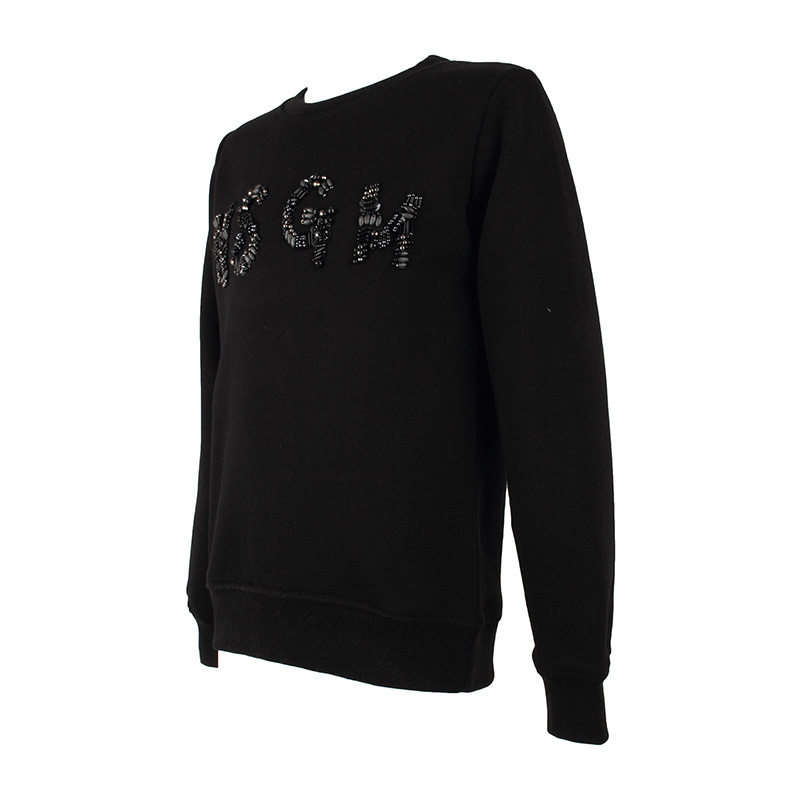 Msgm Logo Sweater In Black