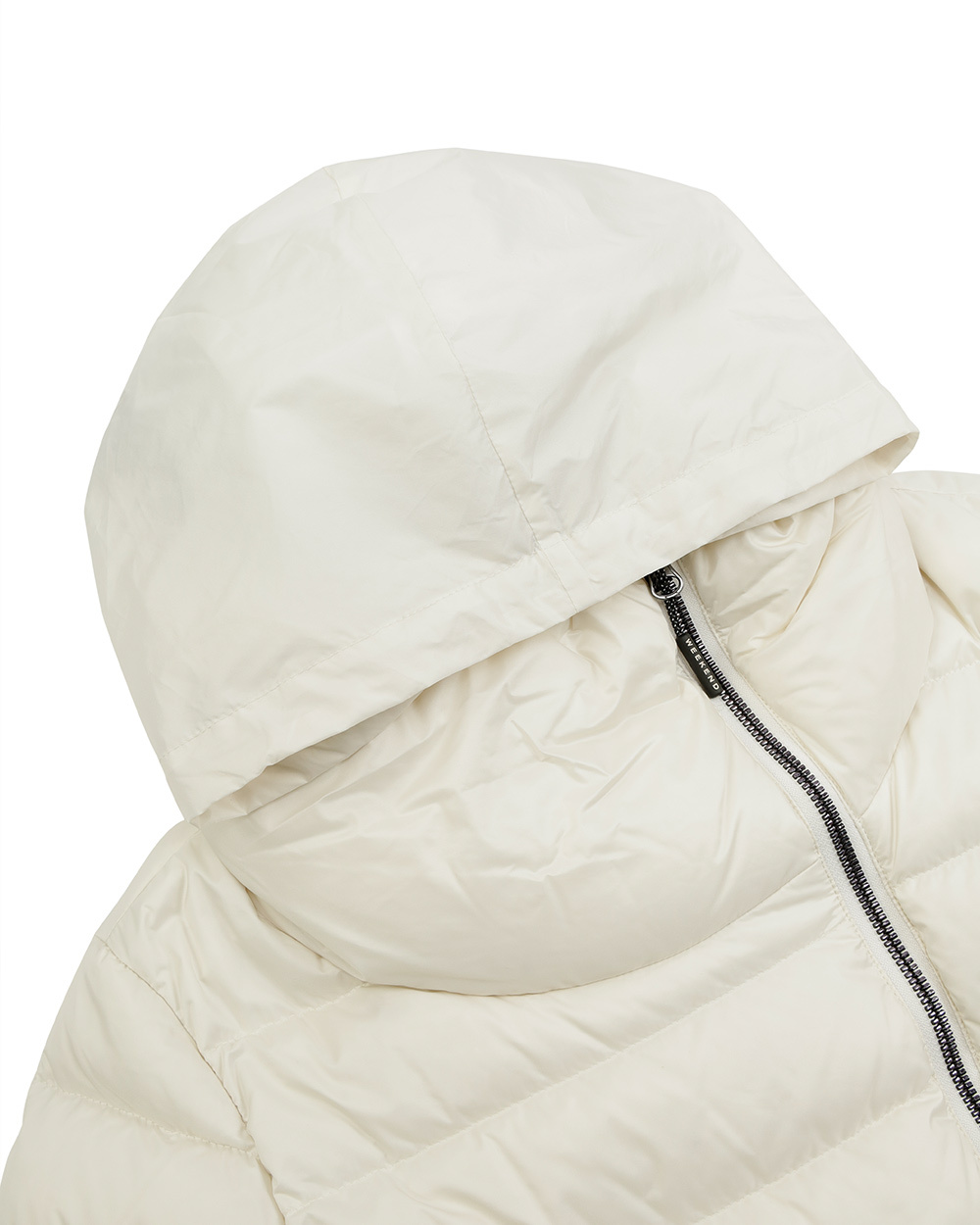 Weekend Max Mara Long-sleeved Down Jacket In White