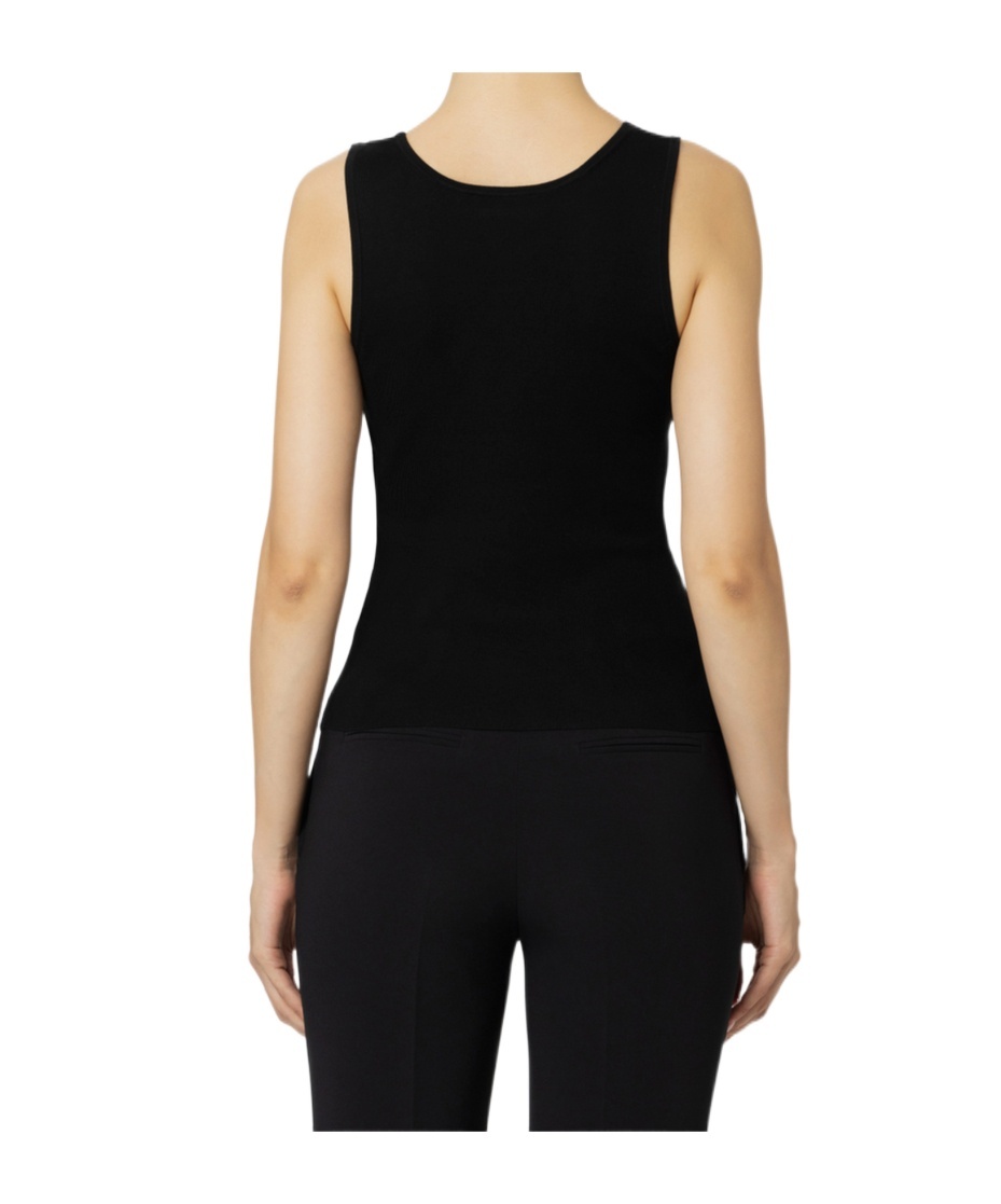 Elisabetta Franchi Viscose Tank Top In Black