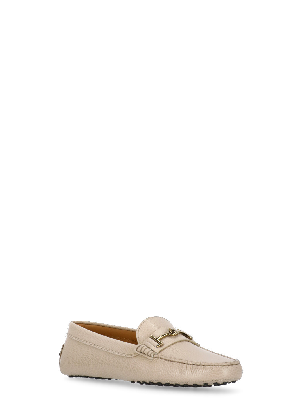 Shop Tod's Gommini T-ring Loafers In Nude
