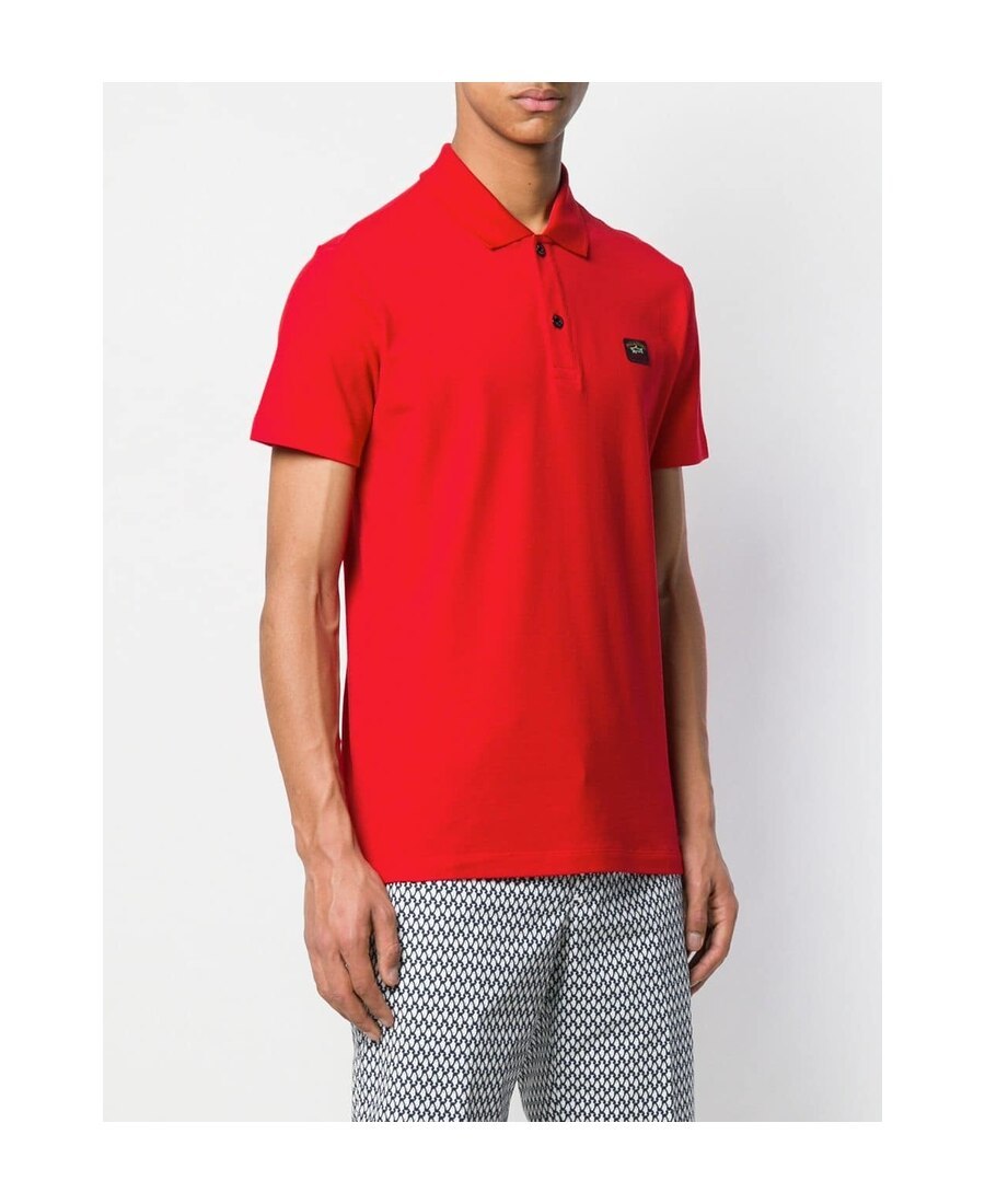 Shop Paul & Shark Classic Polo Shirt In Red