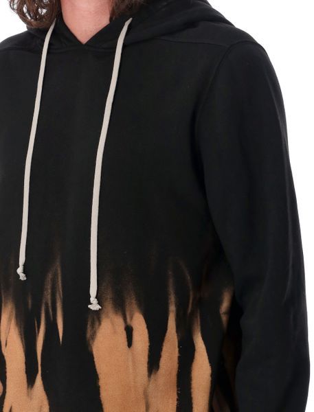 Rick Owens Drkshdw Mens Black Terra Level Ls Graphic-print Oversized Cotton Hoody In Black