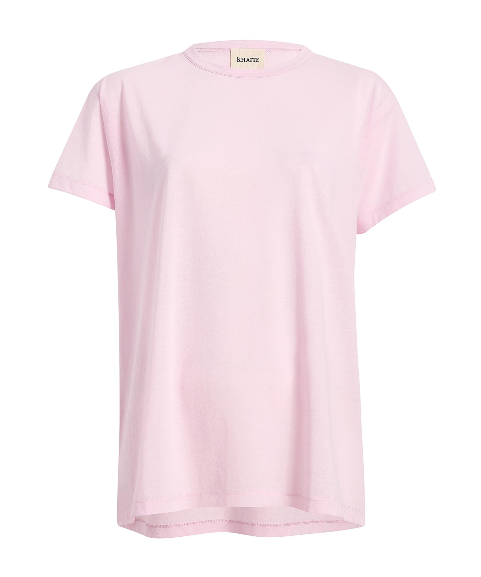 Khaite Maeve Cotton-blend Jersey T-shirt In Pink