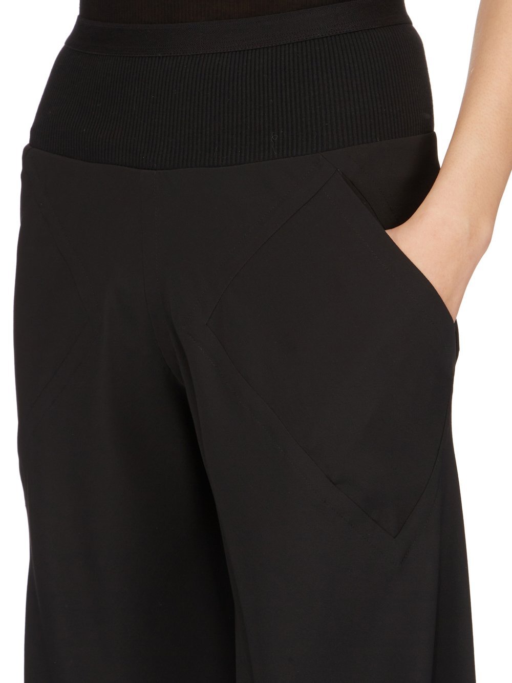 Shop Rick Owens Bias Flare-leg Trousers In Black