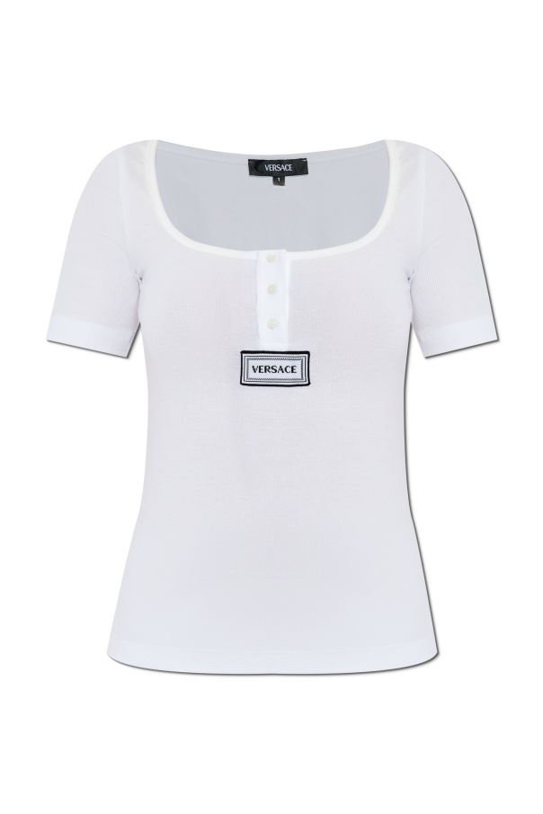 Versace Short-sleeved T-shirt In White