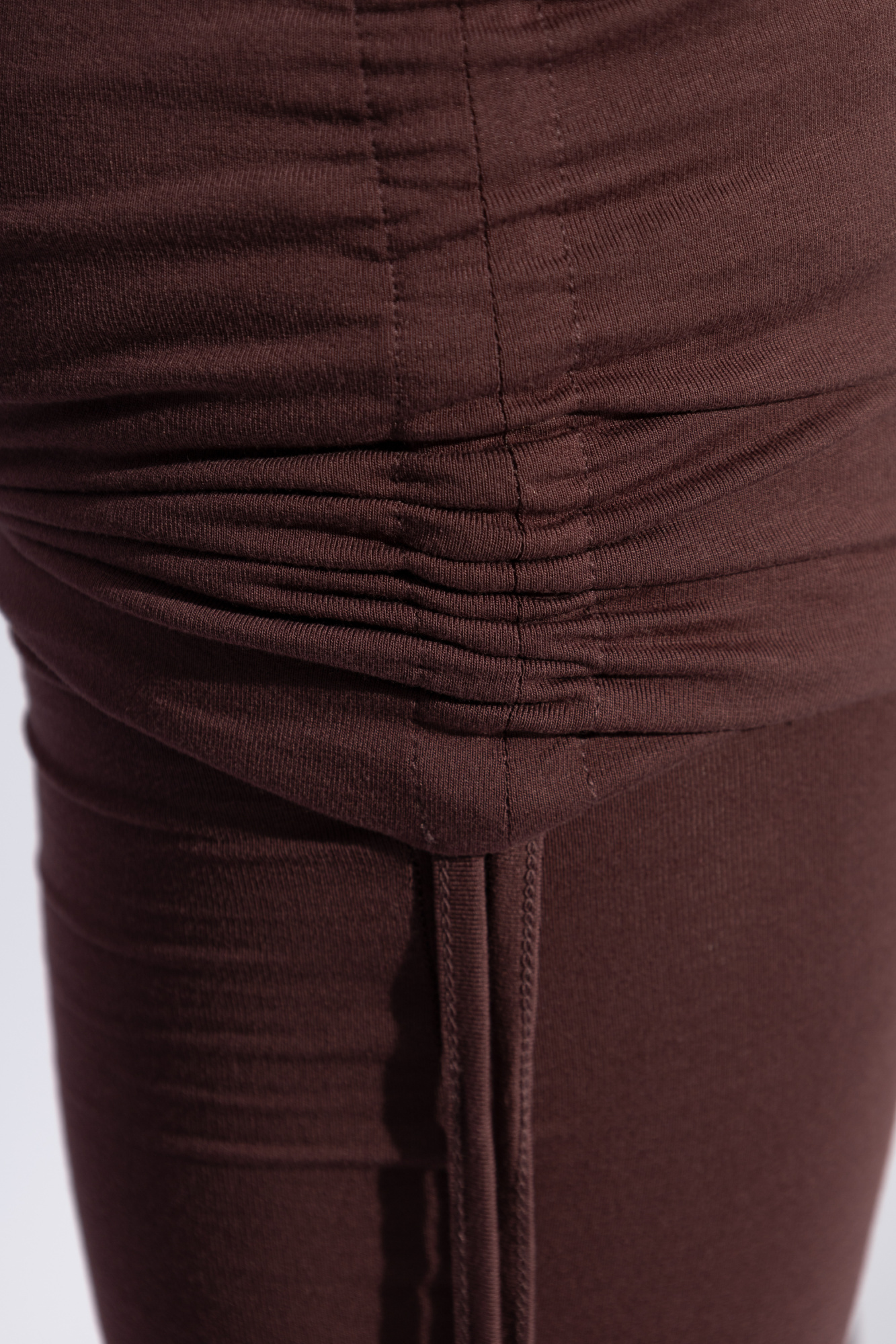 Attico Draped-design Leggings In Red