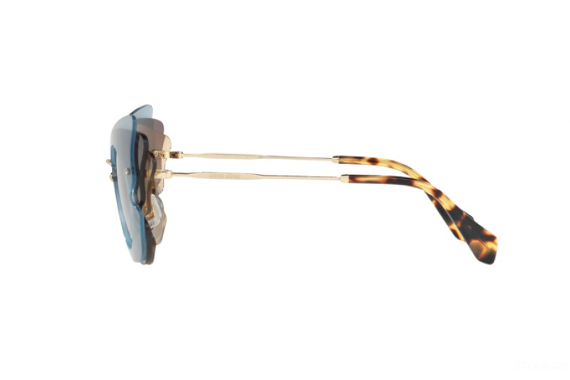 Miu Miu Logo Sunglasses In Gray