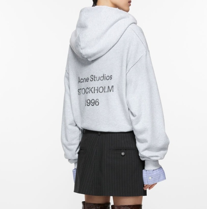 Acne Studios Pinstripe Skirt In Black
