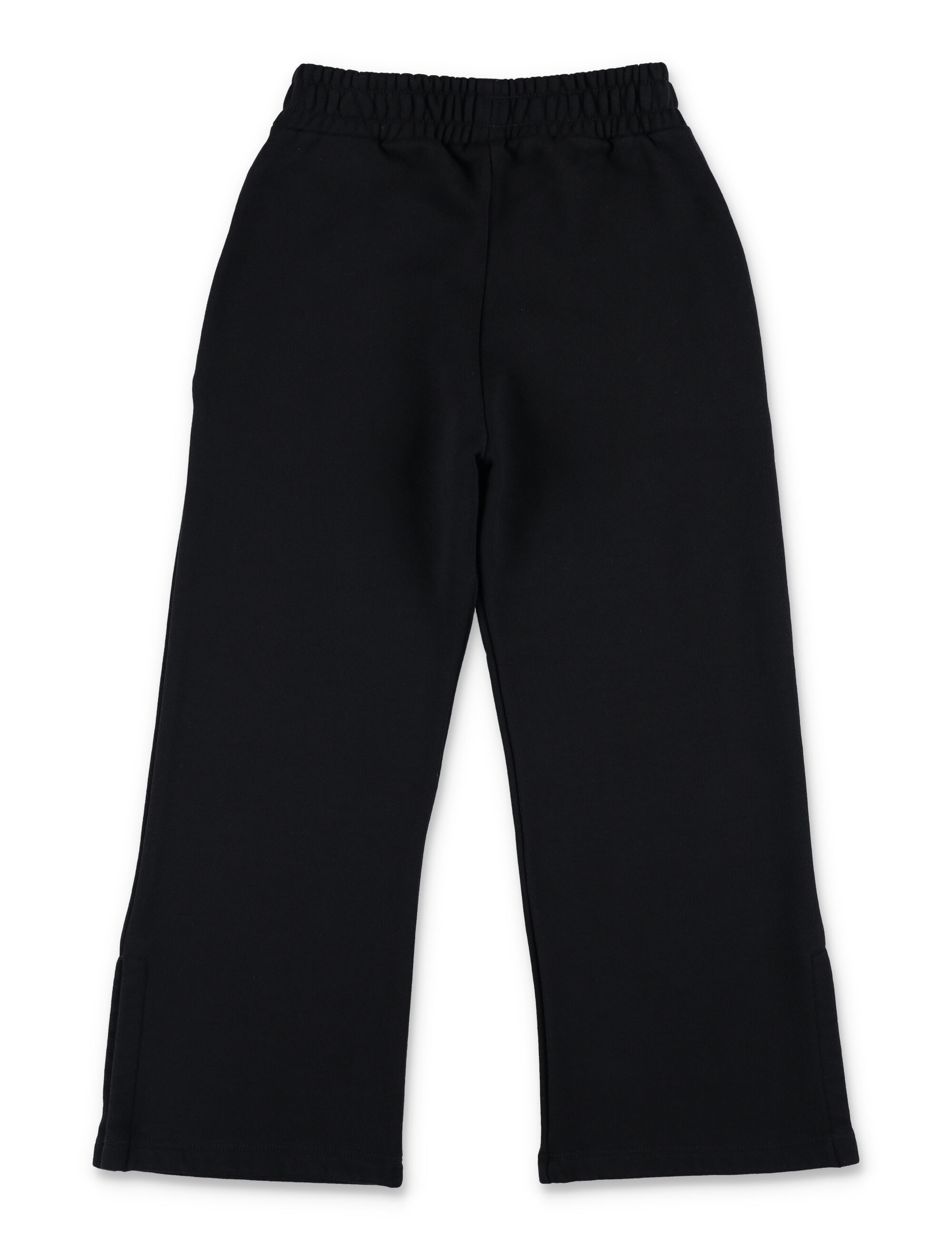 Off-white Kids Wide Leg Jogging Pants In Black