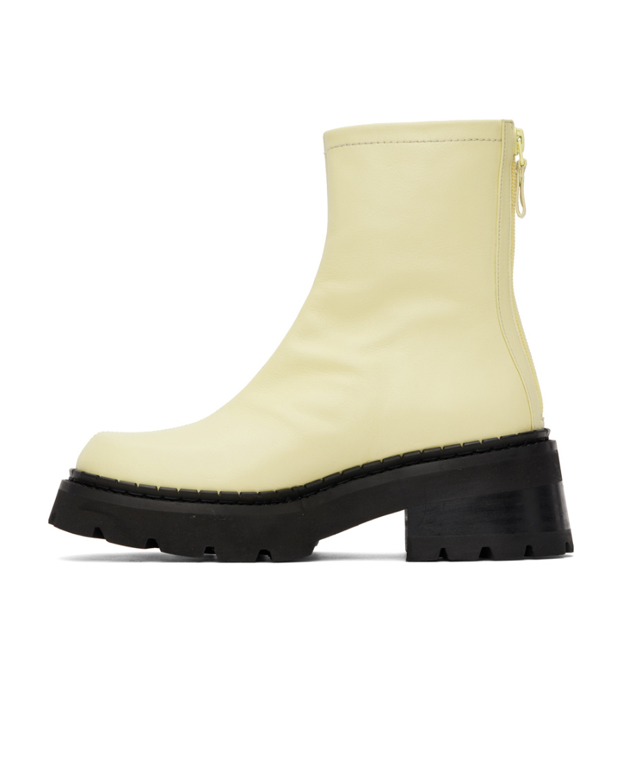 By Far Thick Sole Short Boot In Nude